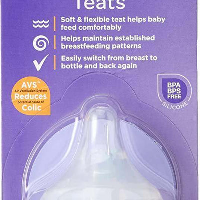 Lansinoh NaturalWave Fast Flow Teats Pack of 2 - welzo
