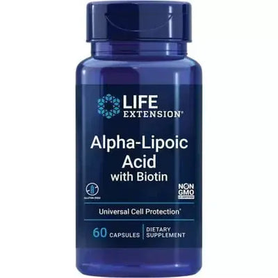 Life Extension AlphaLipoic Acid with Biotin 60 Capsules
