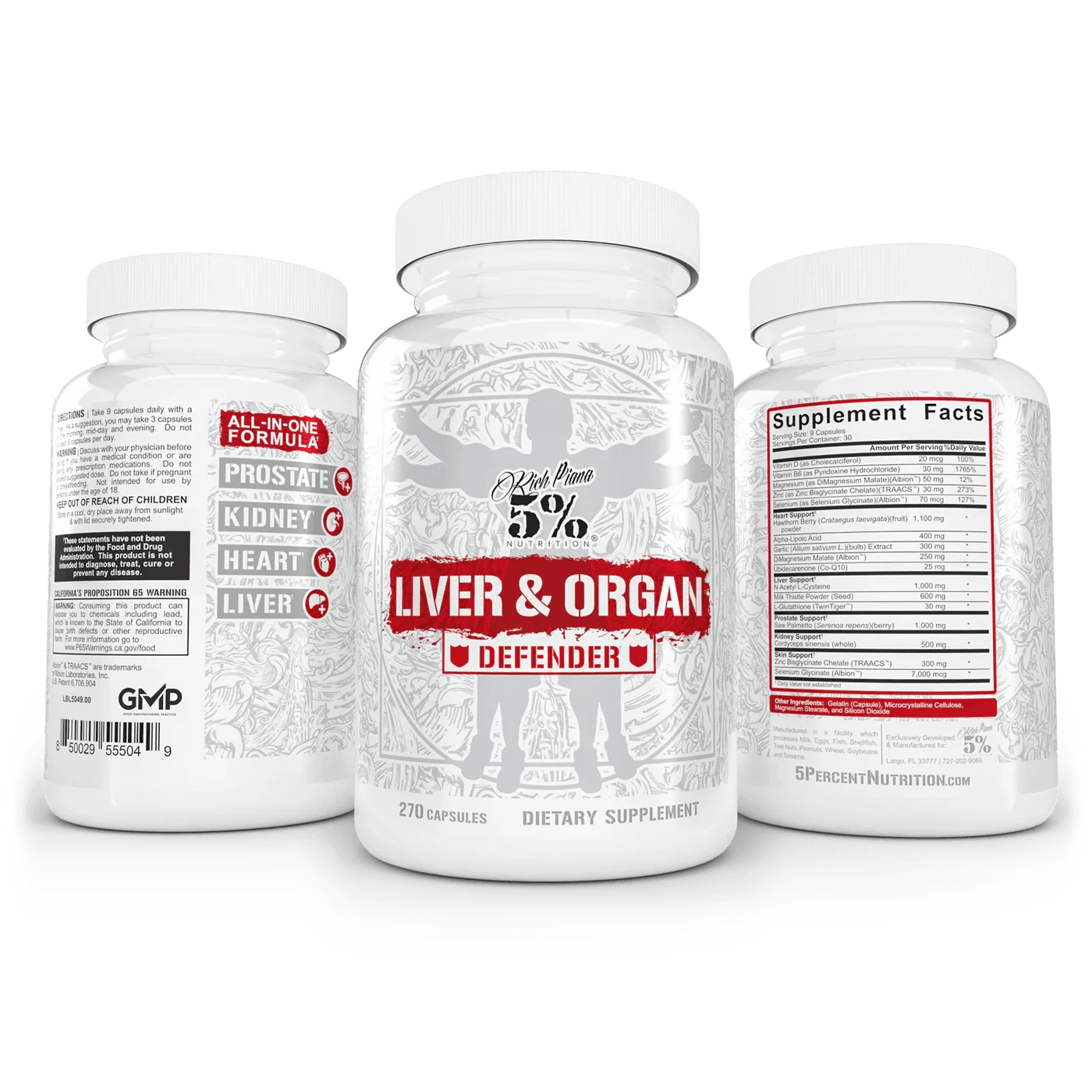 5% Nutrition Liver & Organ Defender - Legendary Series - 270 caps