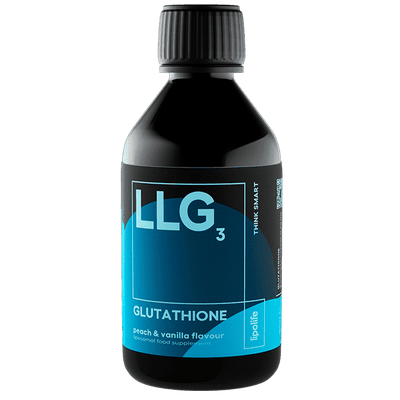 LLG3 Liposomal Glutathione (Peach & Vanilla Flavour) 240ml – Lipolife - welzo