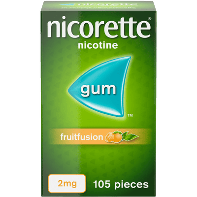 Nicorette? Fruitfusion 2mg Gum Nicotine 105 Pieces (Stop Smoking Aid) - welzo