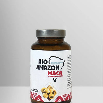 Rio Amazon Supplements Organic Maca (Gelatinized) 500mg- 60 Capsules - Welzo