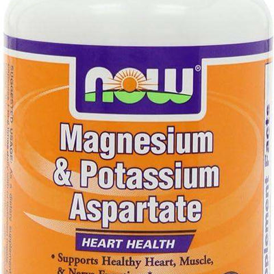 Magnesium & Potassium Aspartate, 120 Capsules - Now Foods - welzo
