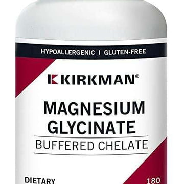 Magnesium Glycinate Buffered Chelate - 180 Caps - Kirkman - welzo