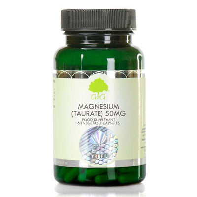 Magnesium Taurate 50mg, 60 capsules - GG Vitamins - welzo