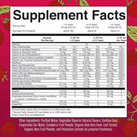 MaryRuth Liquid Morning Multivitamin - Raspberry