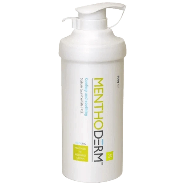Menthoderm 2% Menthol in Aqueous Cream Pump 500g - welzo