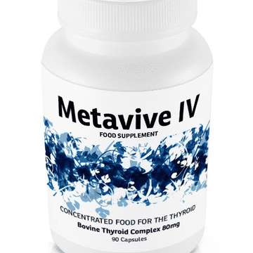 Metavive IV Bovine Thyroid (80 mg) - 90 caps - welzo