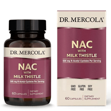 NAC with Milk Thistle (formerly Liver Support) - 60 Capsules - Dr Mercola - welzo