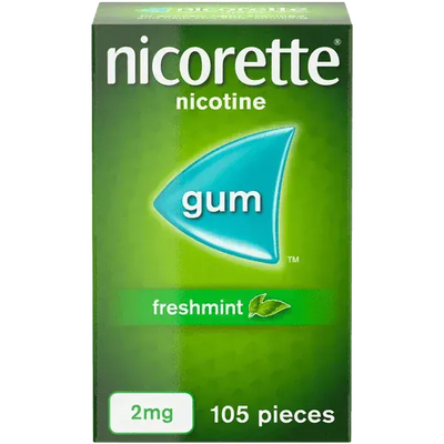 Nicorette Freshmint Gum Nicotine (Stop Smoking Aid) - welzo
