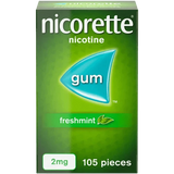 Nicorette Freshmint Gum Nicotine (Stop Smoking Aid) - welzo