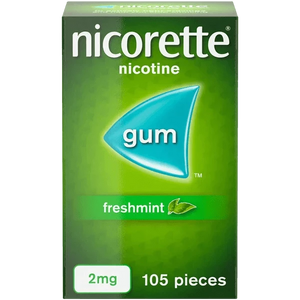 Nicorette Freshmint Gum Nicotine (Stop Smoking Aid) - welzo