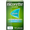 Nicorette Icy White Gum Nicotine (Stop Smoking Aid) - welzo