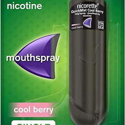 Nicorette QuickMist Cool Berry Mouth Spray Nicotine (Stop Smoking Aid) - welzo