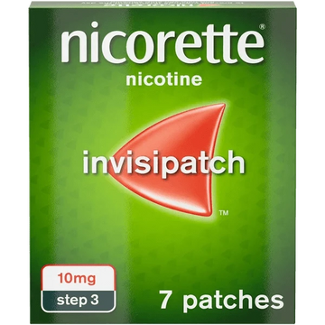 Nicorette Step 3 Invisi 10mg Patch, 7 Nicotine Patches (Stop Smoking Aid) - welzo