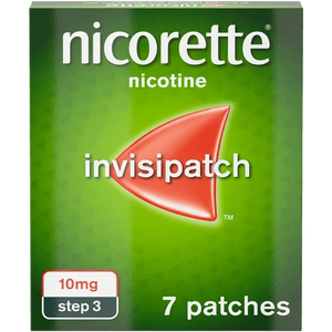 Nicorette Step 3 Invisi 10mg Patch, 7 Nicotine Patches (Stop Smoking Aid) - welzo