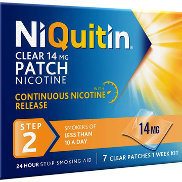 Niquitin 14mg Patches Clear Step 2 Pack of 7 - welzo