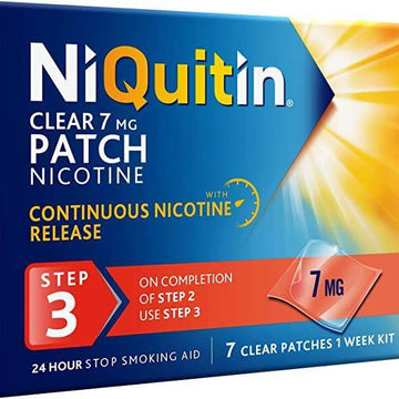 Niquitin 7mg Patches Clear Step 3 Pack of 7 - welzo