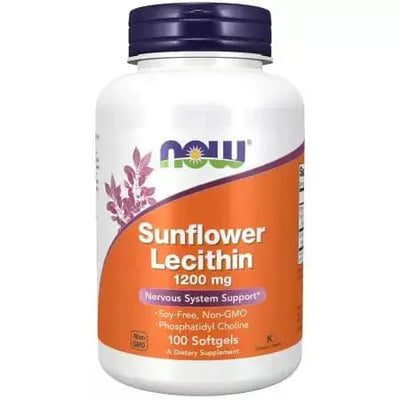 Now Foods Sunflower Lecithin 1,200 mg 100 Softgels
