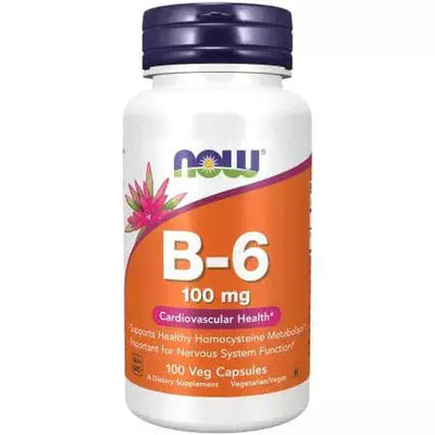 Now Foods Vitamin B6 (Pyridoxine HCl) 100 mg