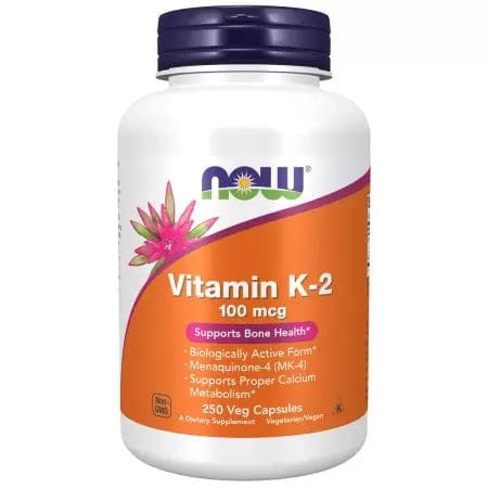 Τώρα τα τρόφιμα βιταμίνη K2 100 mcg