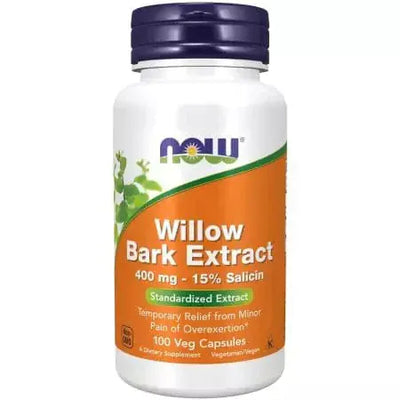 Now Foods White Willow Bark 400 mg 100 Capsules