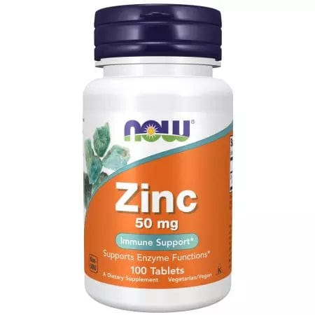 Ahora Foods Suplemento de gluconato de zinc 50 mg