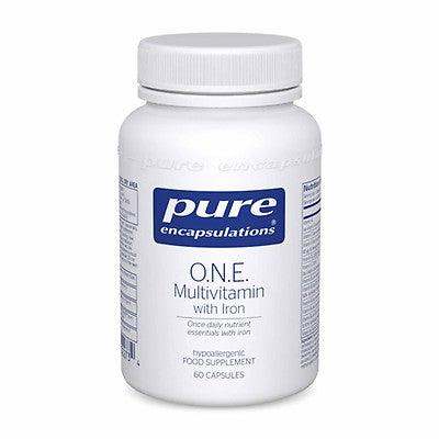 O.N.E. Multivitamin with Iron, 60 caps - Pure Encapsulations - welzo