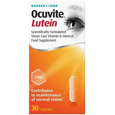 Ocuvite Eye Vitamin & Mineral Supplement Lutein Capsules Pack of 30 - welzo