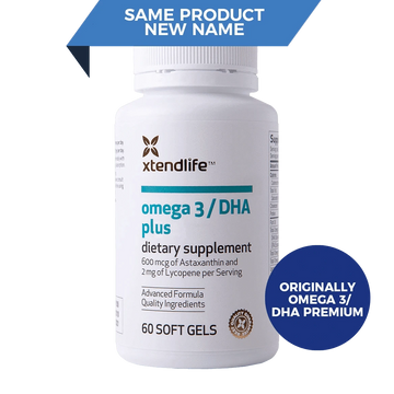 Omega 3 / DHA Plus (Formerly Omega 3 DHA Premium) 60 gel caps - Xtendlife - welzo
