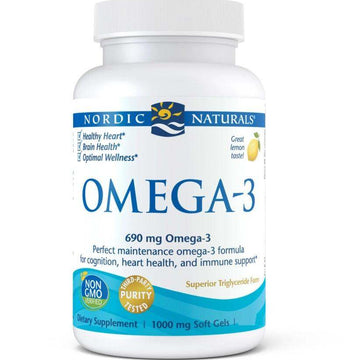Omega-3 (Lemon) 180 Soft Gels - Nordic Naturals - welzo