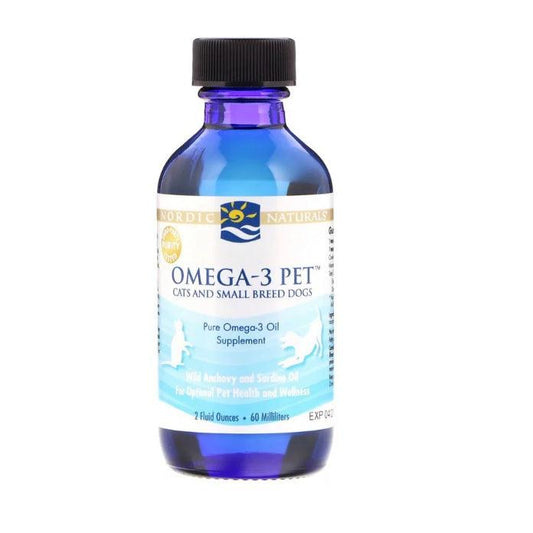 Omega-3 Pet, Cats and Small Breed Dogs, 60 ml - Nordic Naturals - welzo