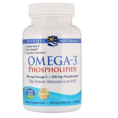 Omega-3 Phospholipids, 60 Soft Gels - Nordic Naturals - welzo