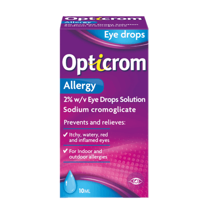 Opticrom Allergy Eye Drops 10ml - welzo
