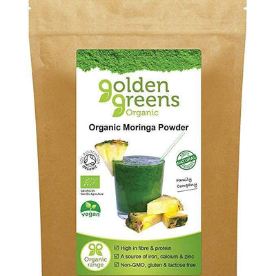 Organic Moringa Leaf Powder 100g - Golden Greens - welzo