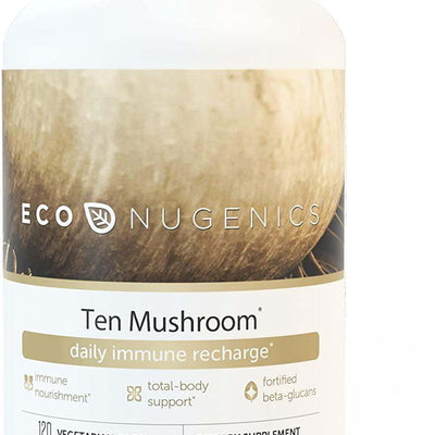 Organic Ten Mushroom Formula, 120 Capsules - ecoNugenics - welzo
