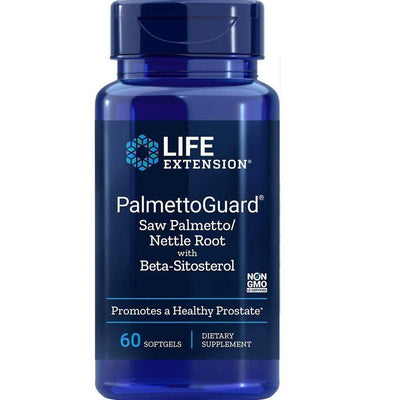 PalmettoGuard Saw Palmetto/Nettle Root with Beta-Sitosterol, 60 Softgels - Life Extension - welzo