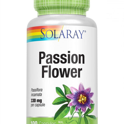 Passion Flower 330mg, 100 Capsules - Solaray - welzo