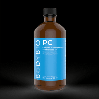 PC (Phosphatidyl Choline / Phosphatidylcholine) 1300mg - 198ml - BodyBio - welzo