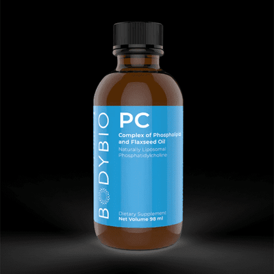 PC (Phosphatidyl Choline / Phosphatidylcholine) 1300mg - 98ml - BodyBio - welzo