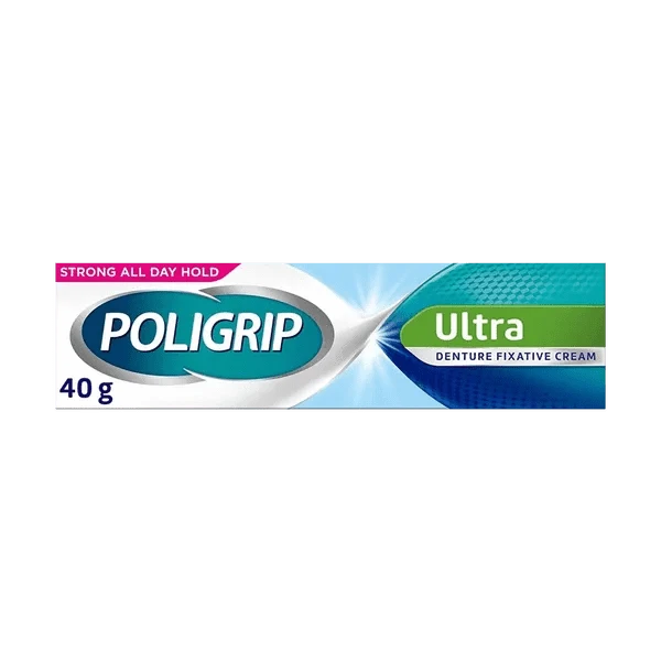Poligrip Denture Fixative Cream Ultra 40g - welzo