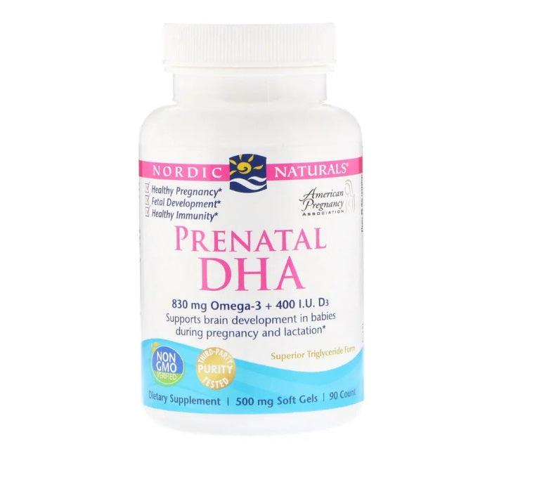 Prenatal DHA - 90 Soft Gels - Nordic Naturals - welzo