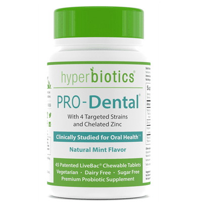 Pro-Dental Probiotics (Natural Mint Flavour) 45 Chewable Tablets – Hyperbiotics - welzo