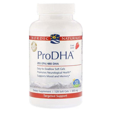 ProDHA (Strawberry) - 120 Soft Gels - Nordic Naturals - welzo