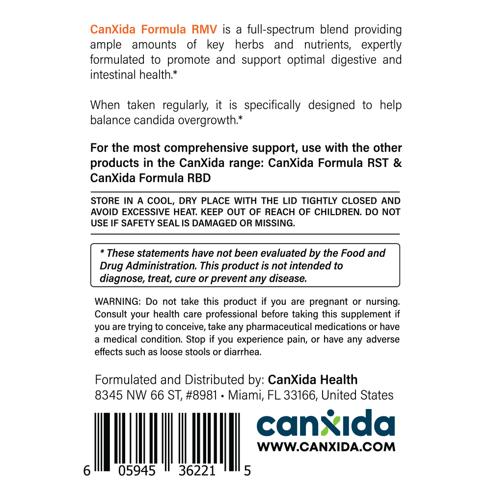 Canxida formula rmv, почистване (отстранете) - 60 таблетки