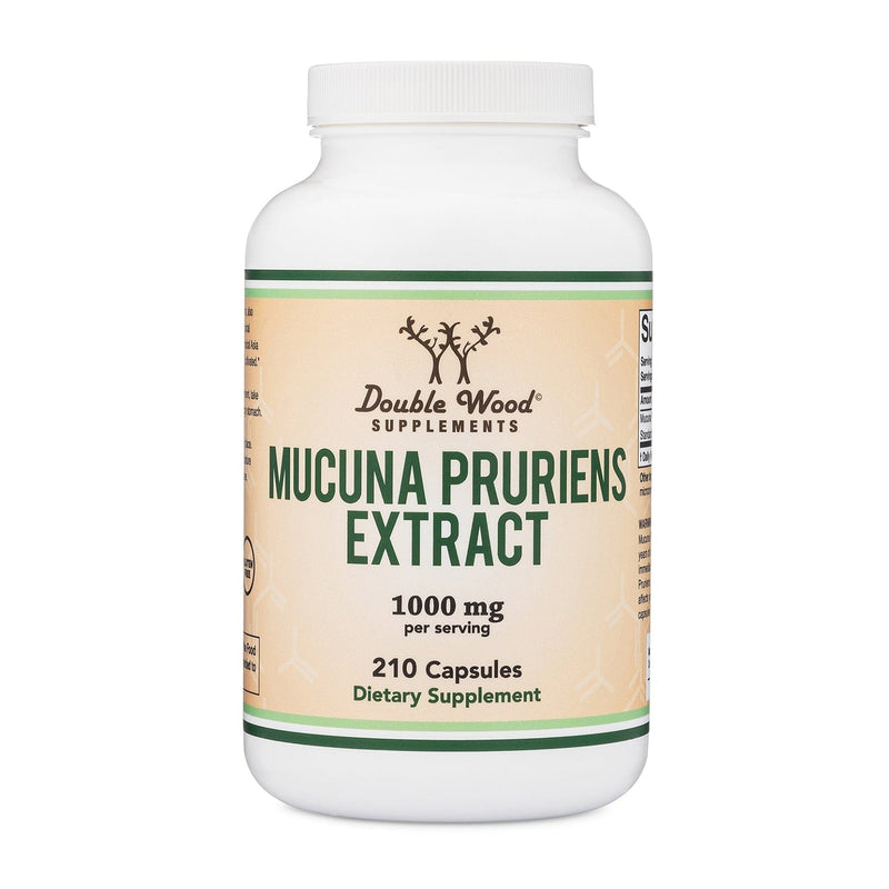 Double Wood Mucuna Pruriens - 210 x 500 mg capsules - Welzo