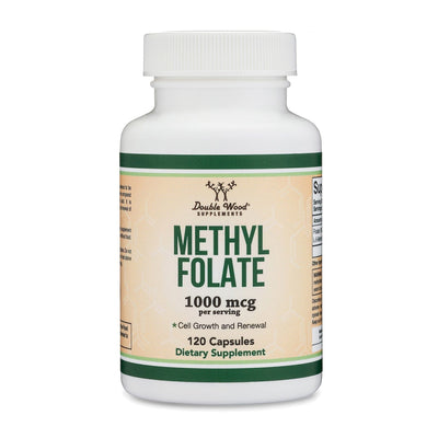 Double Wood Methylfolate - 120 x 1000 mcg capsules - Welzo