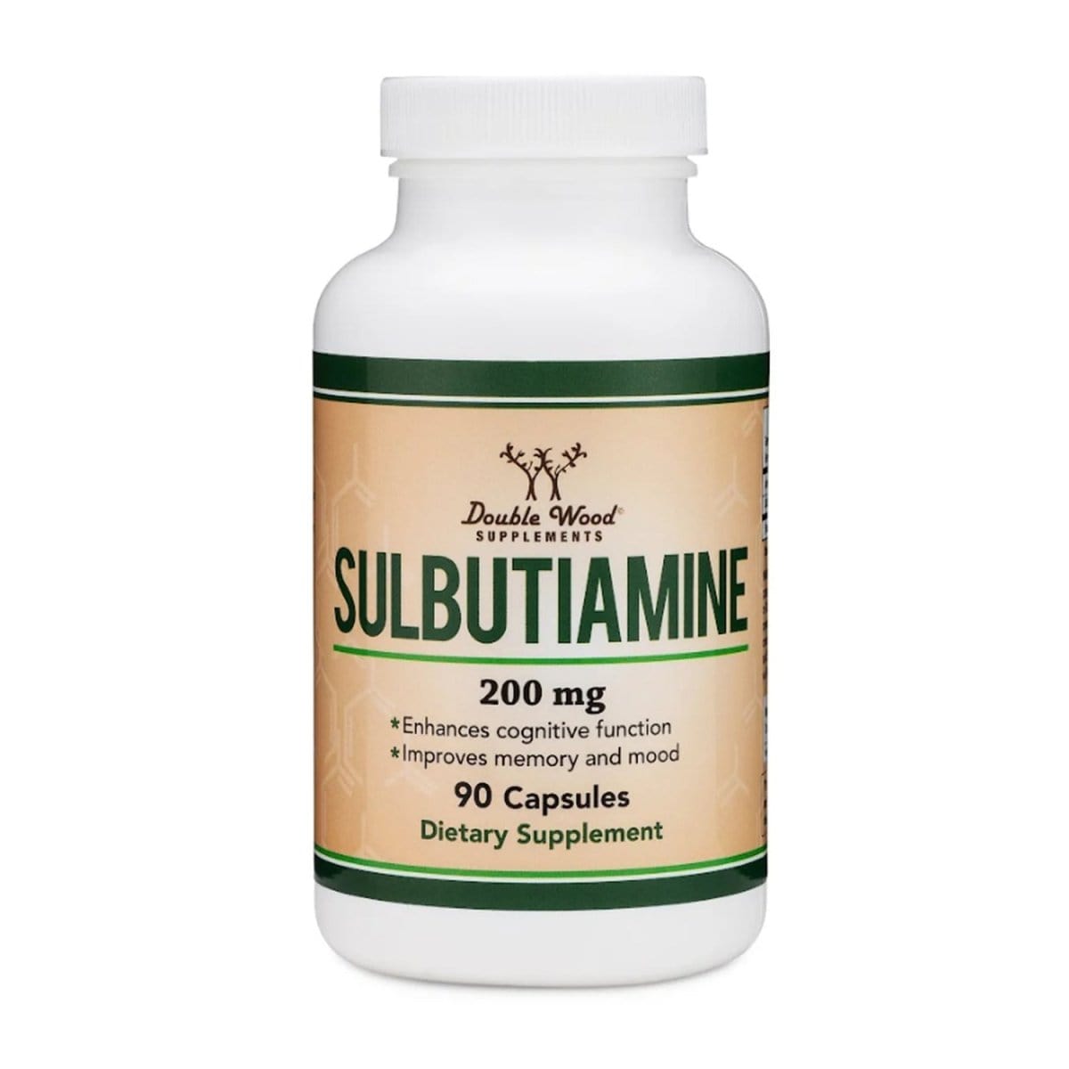 Double Wood Sulbutiamine - 90 x 200 mg capsules - Welzo