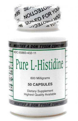 Pure L-Histidine 600mg 50 Caps - Montiff - welzo