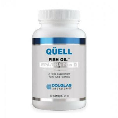 Quell Fish Oil, High EPA+DHA w/ Vitamin D3, 60 softgels - Douglas Labs - welzo